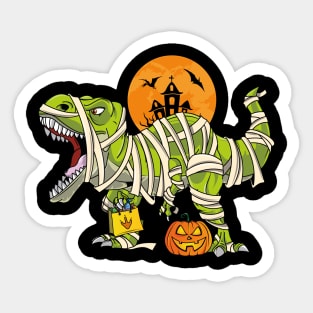 Funny Halloween Boys T Rex Dinosaur Mummy Costume Sticker